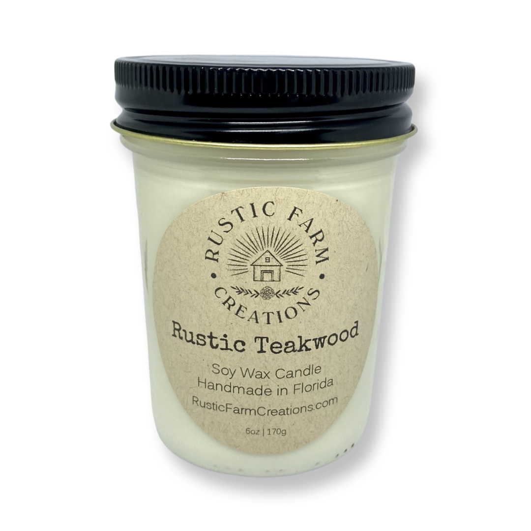 Rustic Teakwood Soy Candle