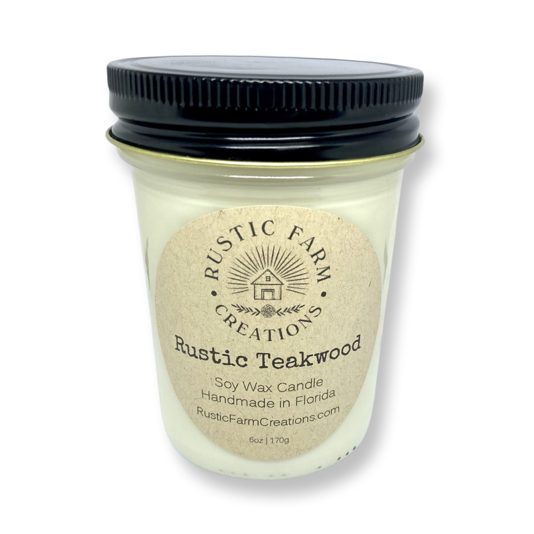 Rustic Teakwood Soy Candle